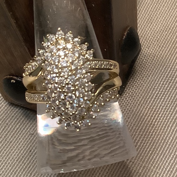 14KT Gold plated CZ Ring - Picture 4 of 4